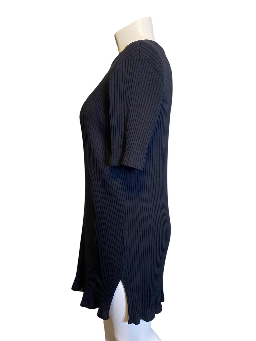 EILEEN FISHER Ribbed Black Ballet Neck Top
Knee Length Women’s Size L - Picture 3 of 13
